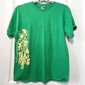 Gildan Mens T-Shirt Gulf Coast Relief 2006 Cotton Casual Green Size L